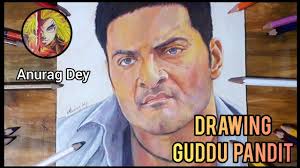 Drawing Guddu Pandit ( Ali Fazal ), Mirzapur #Mirzapur #colouredportrait