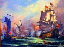 English King Charles Ii Receiving The Fleet After The Battle Of Sole Bay Old Sailing Ships Anglo Dutch Wars Marine Painter
