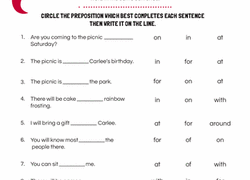 Past simple passive exercises pdf i was/you were caught. Preposition Worksheets Free Printables Education Com