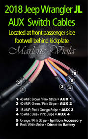 Related searches for aux cable wiring aux cable diagramaux to speaker wireaux cord wiringaux to aux cableaux cable pinoutaux cord speakercat5 wiring diagram printableaux cable wire colors. Aux Switches Cable Color Code Wiring Identification 2018 Jeep Wrangler Forums Jl Jlu Rubicon Sahara Sport Unlimited Jlwranglerforums Com