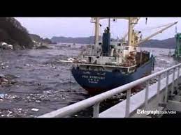 Incredible video of ship heading into wave in japan. Unseen Footage Of Japan Tsunami Released Youtube