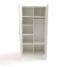 Armoire 2 Portes 2 Etageres Et Penderie Remia La Redoute Interieurs Armoire Armoire Entree Armoire Rangement