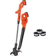 Black And Decker 40v Battery Charger Manual Black Decker 20v Max Cordless String Trimmer Sweeper Combo Kit 2 Tool W Batteries Charger And 3 Bonus Afs Spools Included Lcc2223zp The Home Depot