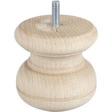 Pied De Meuble Boule Fixe Hetre Brut Blanc Beige Naturels 8 Cm Pied Meuble Naturelle Brut