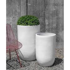 Kinsey Garden Decor Modern Tall Glazed Ceramic Cole Planters White Large Pottery Plant Pots For Container Gardening Or Planters Planter Pots Terracotta Pots