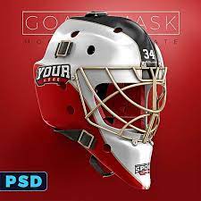 Download Hockey Goalie Mask Mockup Templates Sports Templates