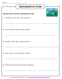 English alphabetical order worksheets for grade 2. Alphabetical Order Worksheets