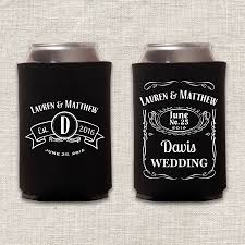 Whiskey Huggie Whiskey Wedding Jack Daniels Wedding Koozie Wedding Favors