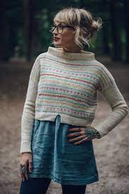 I think, quite possibly a more important staple in ones wardrobe than a little black dress. Heartstrings Crop Drea Renee Knits How To Purl Knit Knitting Andrea Mowry