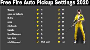 Cara setting kontrol auto headshot free fire terbaik auto booyah. Free Fire Auto Pickup Setting Auto Pickup Setting Free Fire Free Fire Auto Pickup Settings Ff Youtube