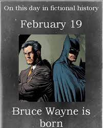 Other]: Happy Birthday Bruce Wayne : r/DCcomics