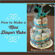 To begin making it, roll up each diaper and secure it with a rubber band. Mini Diaper Cake Centerpieces For A Baby Shower Online Shopping