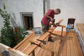 Terrassenmontage Mit Abstandshaltern Dach Holzbau