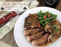 Steak Au Poivre Pepper Steak With Shallots Rum Sauce At Alittleclaireification Com Steak Recipe Pepper Steak Steak Dinner Stuffed Peppers