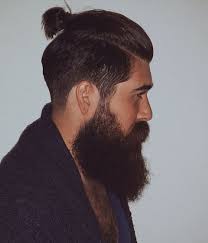 Bandholz Beard With Pony Tail Mens Ponytail Hairstyles Long Hair Styles Men Top Hairstyles For Men