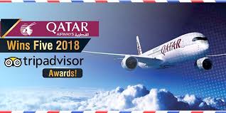 Qatarairways Has Got The Tripadvisor Travelers Choice Award For 2018 The Tripadvisor Awards Based On Milli Trip Advisor Qatar Airways Cheap Flights To India