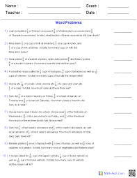 I can determine when to multiply and divide in word problems. Word Problems Worksheets Dynamically Created Word Problems