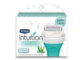 The schick intuition naturals sensitive care razor contains ingredients that offer the purest form of sensitive care. Schick Intuition Sensitive Care Moisturizing Razor Blade Refills For Women With Natural Aloe 6 Count Ingredients And Reviews