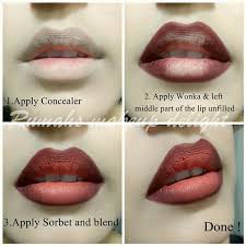 to do ombre lips makeup tutorial step