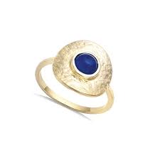 Bague Pierre Bleue Foncee Bijoux Femme Kebijoox Bijoux Plaque Or