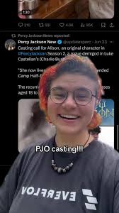 Percy Jackson Season 2 Thalia Casting Call