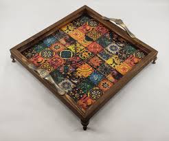 Serving Traywood Serving Traywood Traywooden Decorative Etsy Serving Tray Wood Serving Tray Decor Wooden Tray Decor