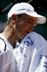 German Tennis Player Andreas Beck Dries Foto de stock de contenido  editorial