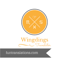 Gasters alphabet from undertale) • webdings . Wingdings Translator