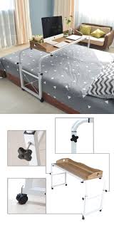 Over The Bed Rolling Table Pallet Home Decor Bed Furniture Rolling Table