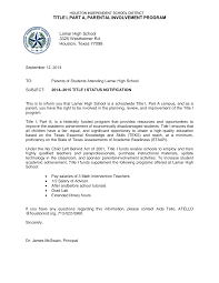 TITLE I, PART A, PARENTAL INVOLVEMENT PROGRA MM Lamar High School 3325  Westheimer Rd. Houston, Texas 77098