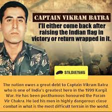 Maybe you would like to learn more about one of these? Soldiering On Twitter Rememberourbraveheart Captain Vikram Batra Paramvirchakra P 13 Jak Rif On His 44th Birth Anniversary Today His Indomitable Spirit Courage Supreme Sacrifice Continue To Inspire Countrymen Our Tribute To