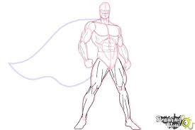 Applying anatomy to the front. How To Draw A Superhero Body Drawingnow