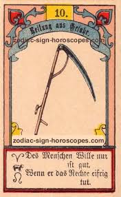 Check out the cancer daily singles lovescope horoscope. The Scythe Meaning Of Lenormand Tarot And Horoscope