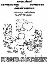Engelliler Haftasi Faaliyetler Okul Boyama Sayfalari