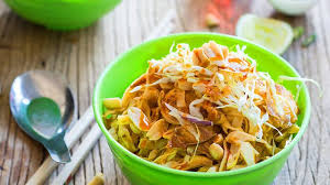 Noodle Salad Khauk Swe Thoke Recipe Noodle Salad Food Burmese Food