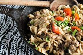 Homemade Hamburger Helper Beef Noodle Skillet Gluten Dairy Free Tessa The Domestic Di Gluten Free Hamburger Homemade Hamburgers Homemade Hamburger Helper