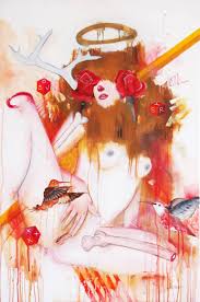 Porn Saint (SOLD) Painting by Novemto Komo | Saatchi Art