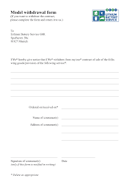 Es kann keinem im or geregelten vertragstypus alleine zugeordnet werden. Right Of Withdrawal For Consumers And Model Withdrawal Form Lithium Battery Service