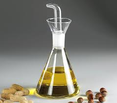 Ibili Anti Drip Olive Oil Conical Small Container Olive Oil Cruet Oil Dispenser Pyrex Glass
