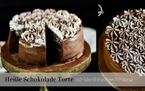11:10 jackys backzeit 44 764. Hot Chocolate And Marshmallow Cake Schoko Marshmallow Torte
