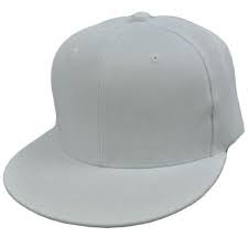 Blank Plain Solid Color Bright White Flat Bill Visor Snapback Construct Hat Cap White Flats Hats Solid Color
