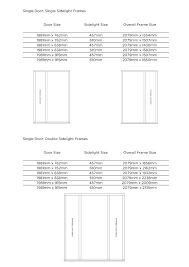 Your door might not open or close. External Frame Size Guide
