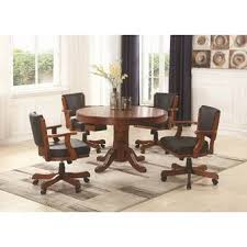 Malcolm 52 8 Player Poker Table With Chairs In 2020 Dining Table Setting Table Wildon Home