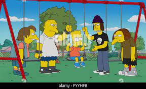 Los Simpsons, l-r: Dolph Starbeam, Nelson Muntz, Kearney Zzyzwicz,James  