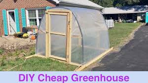 This kit provides the brackets and the plans so you can diy a sturdy greenhouse and finish it to your own specifications. Diy Cheap Greenhouse Youtube