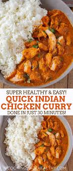 Although it's not cooked in a tandoor oven, this vibrant entrée has all the flavors of the traditional indian dish because it's marinated overnight in a spiced yogurt mixture. Indian Chicken Curry Cooking Made Healthy