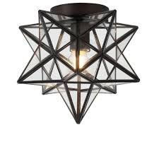 A wide variety of starlight ceiling lights options are available to you, such as design style, lighting solutions service, and base material. Jonathan Y Stella 12 In Moravian Star Metal Clear Glass Led Flush Mount Oil Rubbed Bronze Jyl9035a The Home Depot