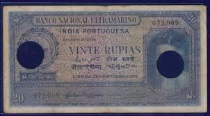 Get sgd to indian rupee money transfer instantly with dbs treasures at competitive conversion rates for nris staying across singapore. India Portuguese 20 Rupias Bank Note 1945 Www Coinstamp In