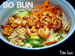 Bo Bun Vietnamien Aux Crevettes Tom Bun Recette Asiatique Cuisine Asiatique Recette