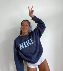 Nike dark green vintage white nike inspired hoodie, vintage nike aesthetic, tick hoodie, aesthetic hoodie brown. 19 Nike It Items That Keep Flying Out Of Stock Casual Outfits Vintage Nike Sweatshirt Nike Outfits